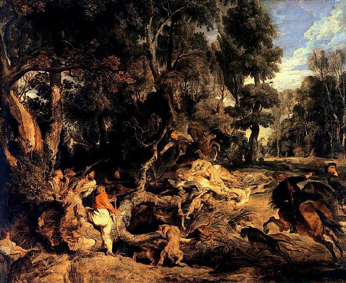Peter Paul Rubens Wild Boar Hunt china oil painting image